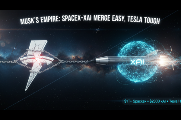 Elon Musk's Empire: SpaceX-xAI Merge Easily, Tesla Tough