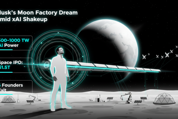 Musk's Moon Factory Dream Amid xAI Shakeup