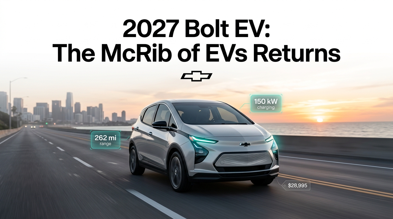 2027 Chevy Bolt: The McRib of EVs Returns