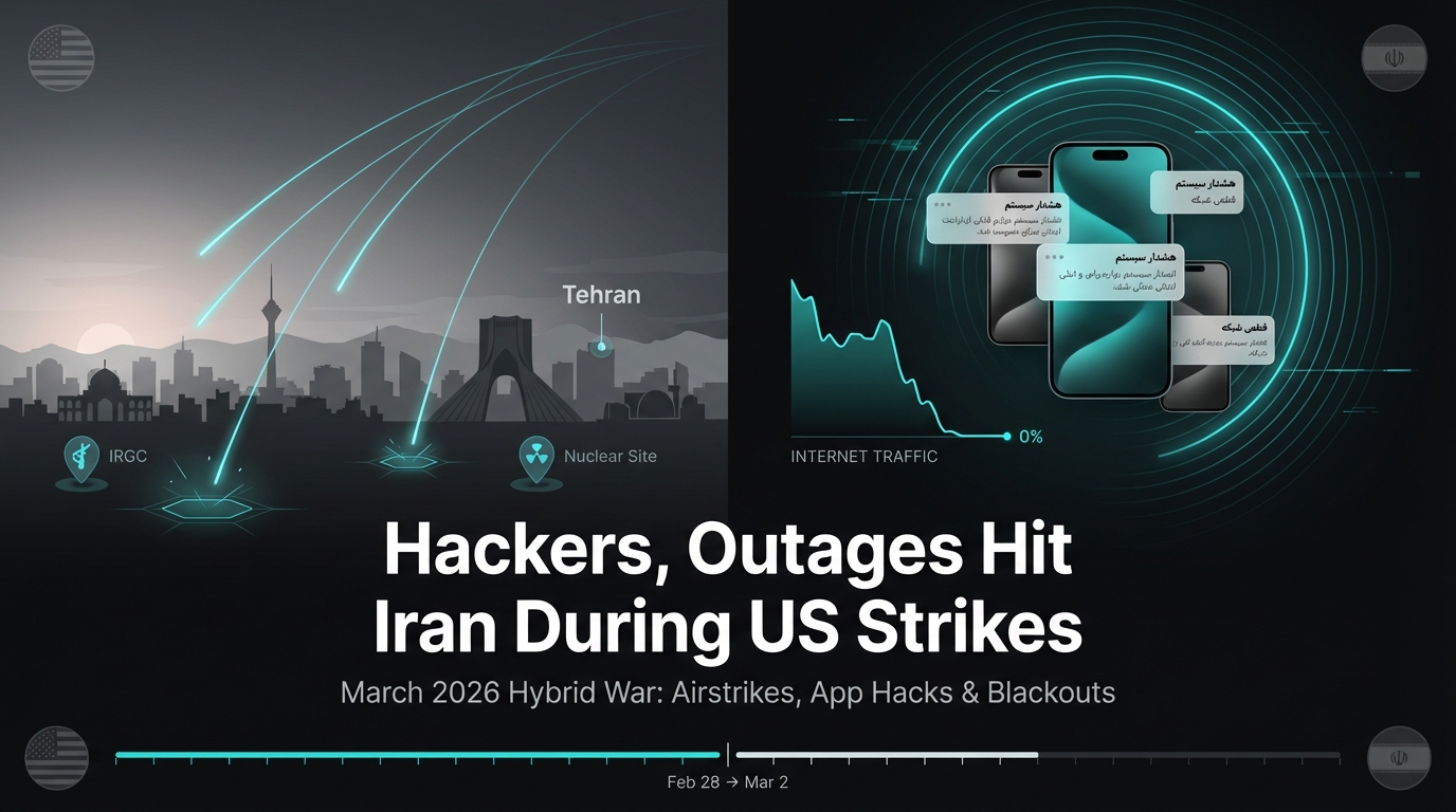 Hackers, Outages Hit Iran During US Strikes